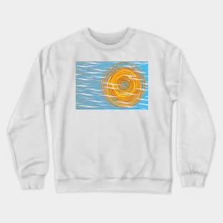 Adrift In The Sunshine Spiral Sky Crewneck Sweatshirt